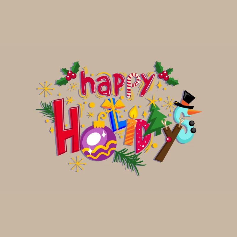 Joyeuses Fêtes T-shirt à capuche conception
