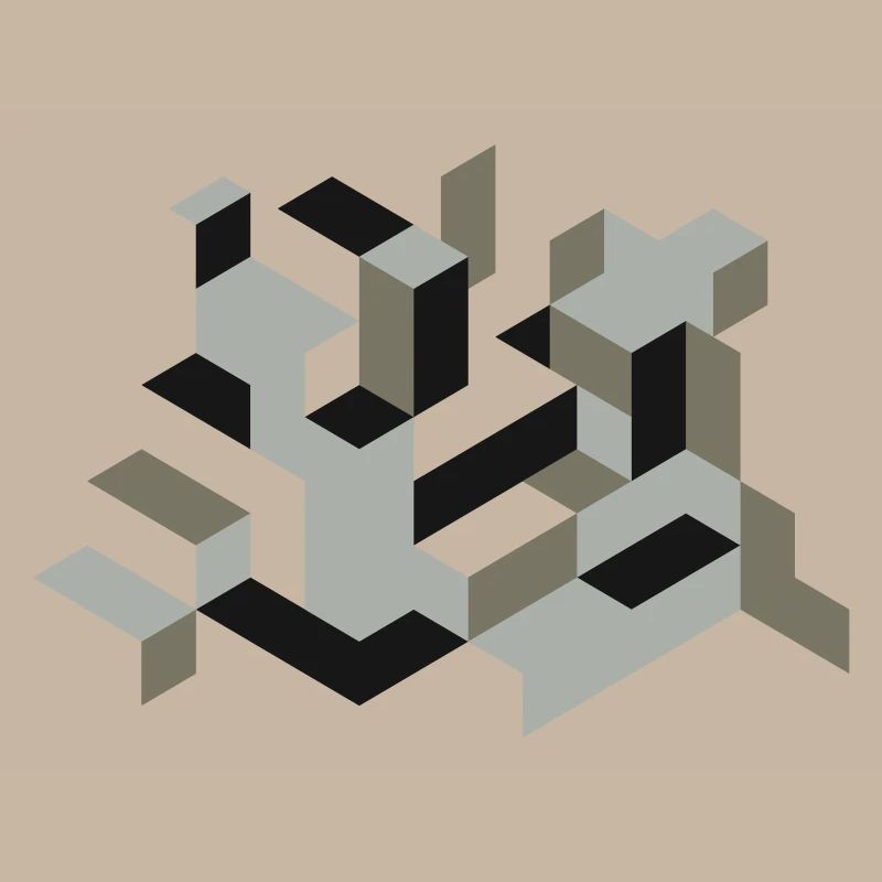 Perspective Construction Cube Dyeing Yourself Labyrinth 3D