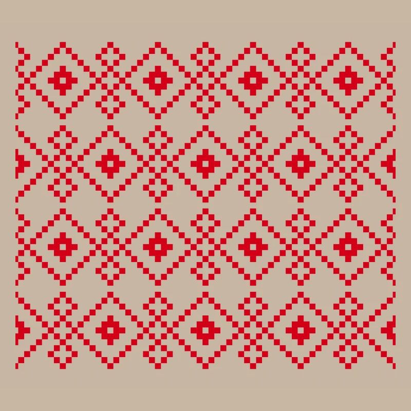 Weihnachtlicher einfarbiger Pullover (rot)