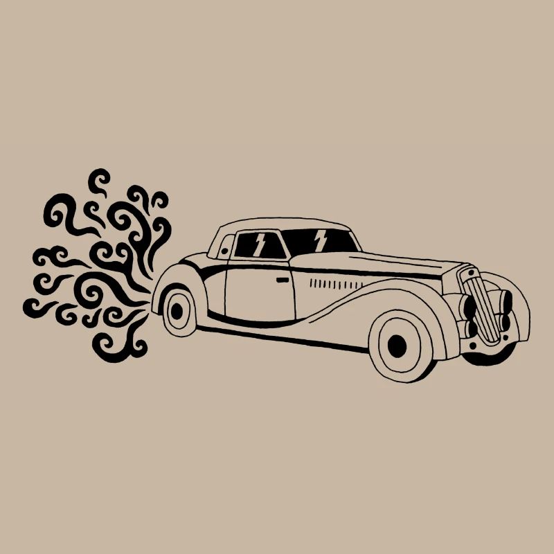 Schwarzer Oldtimer
