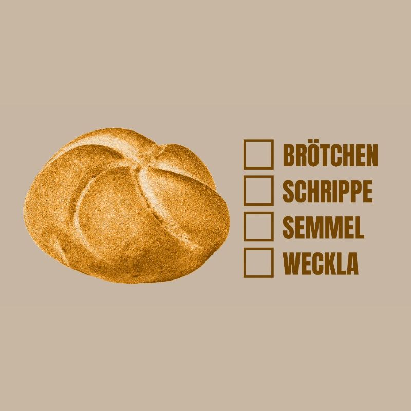 Brötchen oder Semmel? – Lustiges Dialekt-Design
