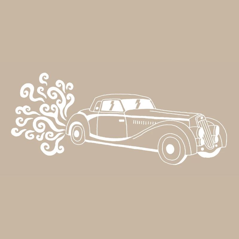 Weißer Oldtimer