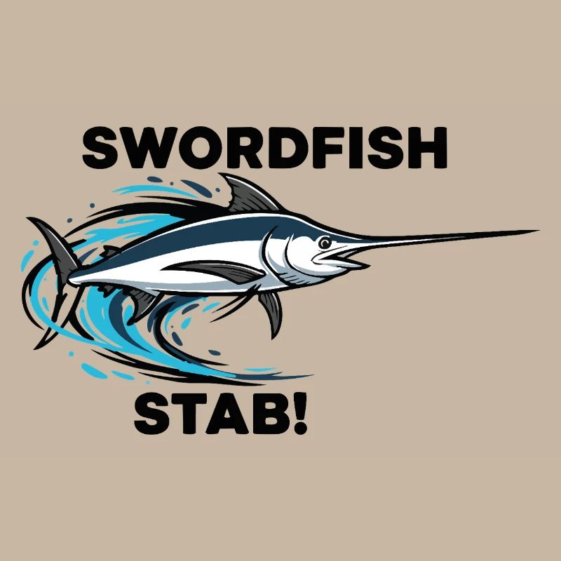 Espadon Stab Épée Mer Swordfish
