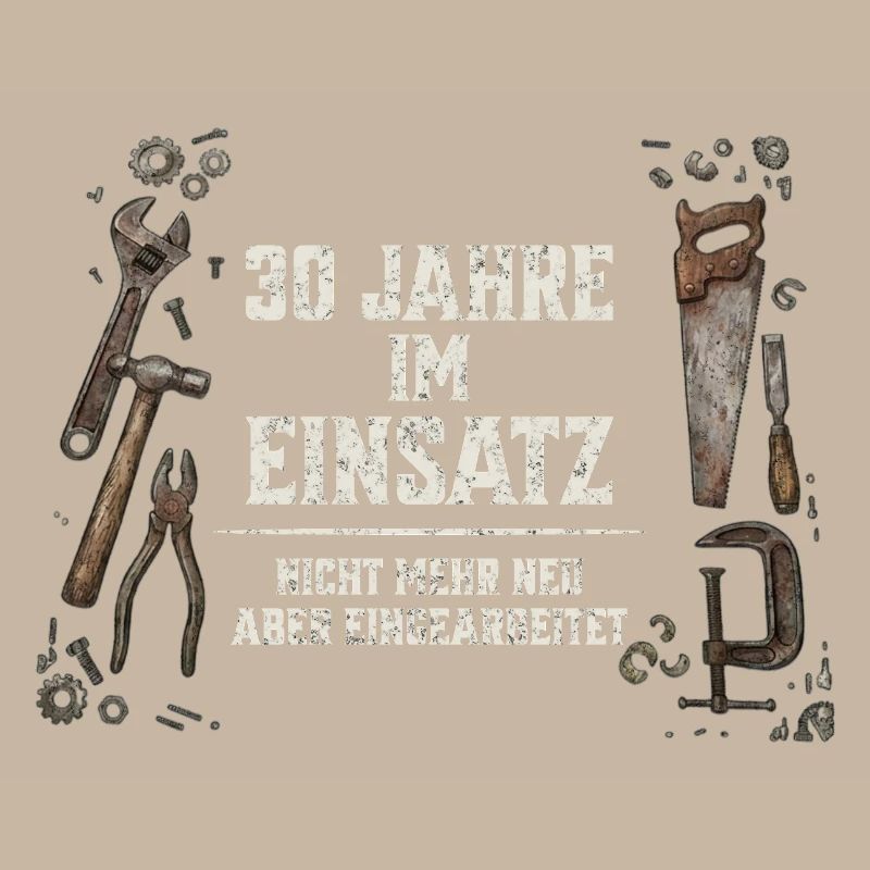 30. Geburtstag Handwerker Geschenk Werkzeug Spruch