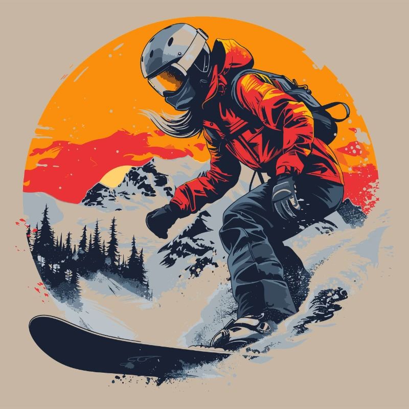 Snowboarder Graphic