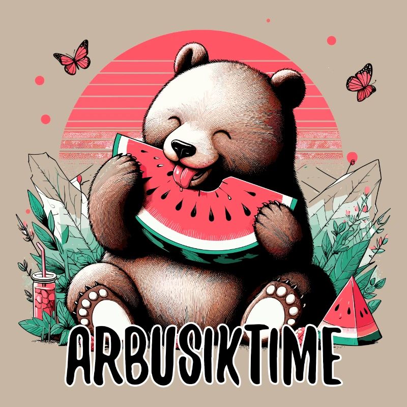 C’est l’heure de la pastèque Arbusik Bear Yummy Gift