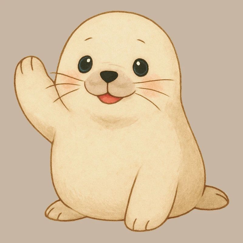 Small waving seal