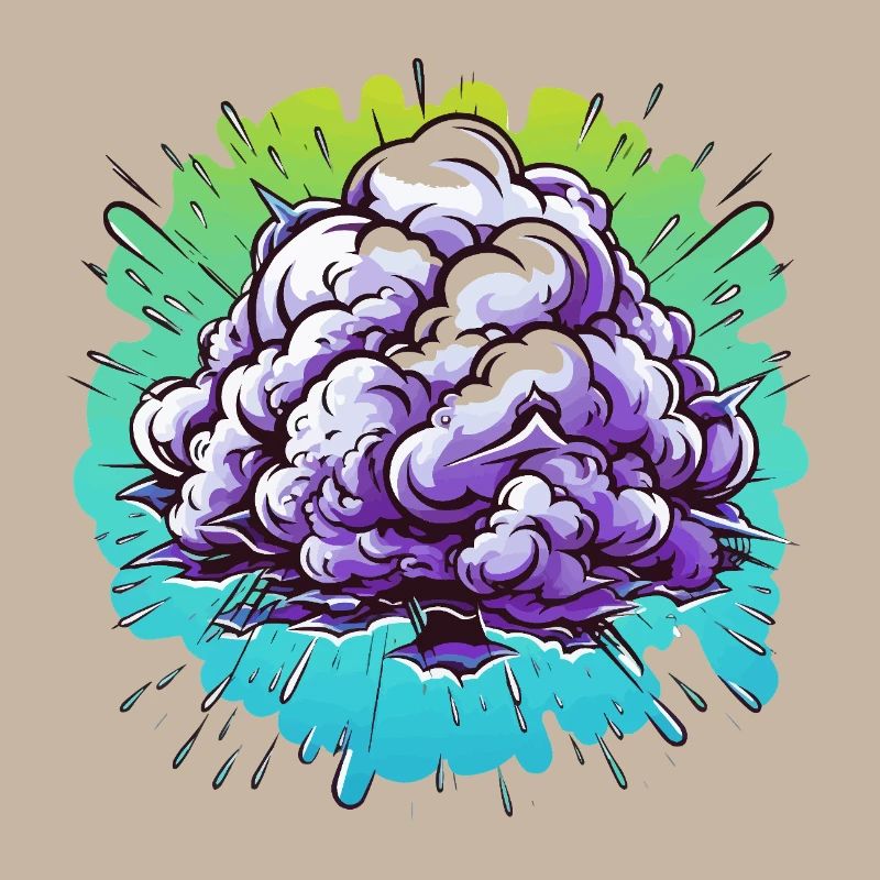 Explosion de la Boule de Brume Violette
