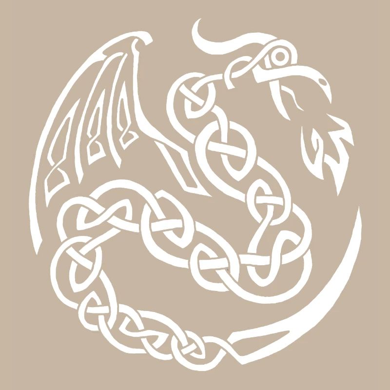 Dragon celte blanc