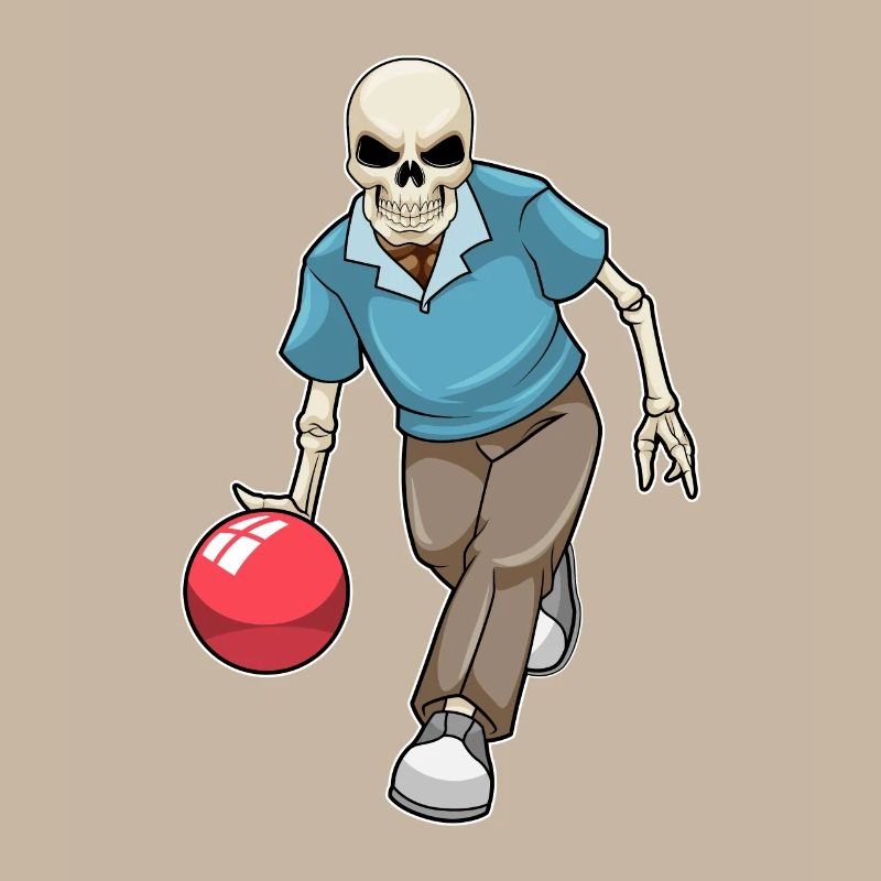 Boule de bowling squelette