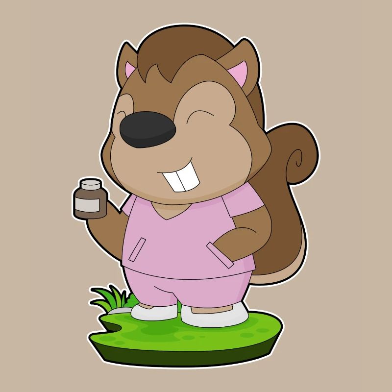 Eichhörnchen Krankenschwester Medizin