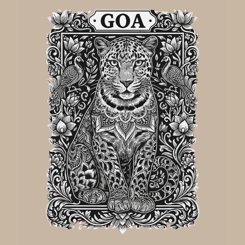 Mandala du léopard de Goa