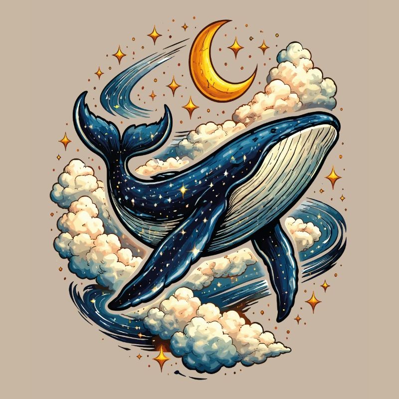 Baleine Céleste dans les Nuages