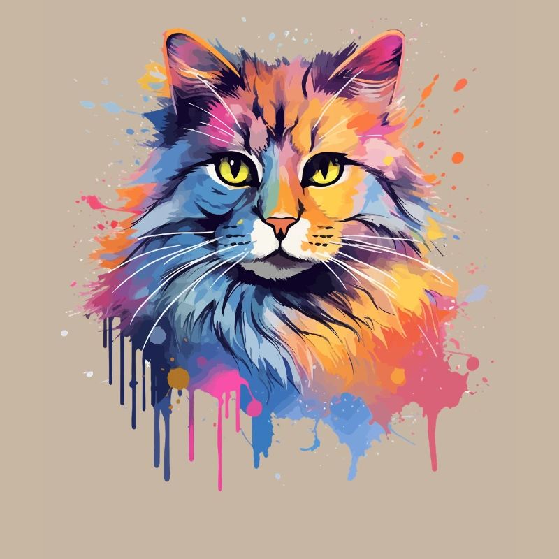 Face de chat à queue courte américaine