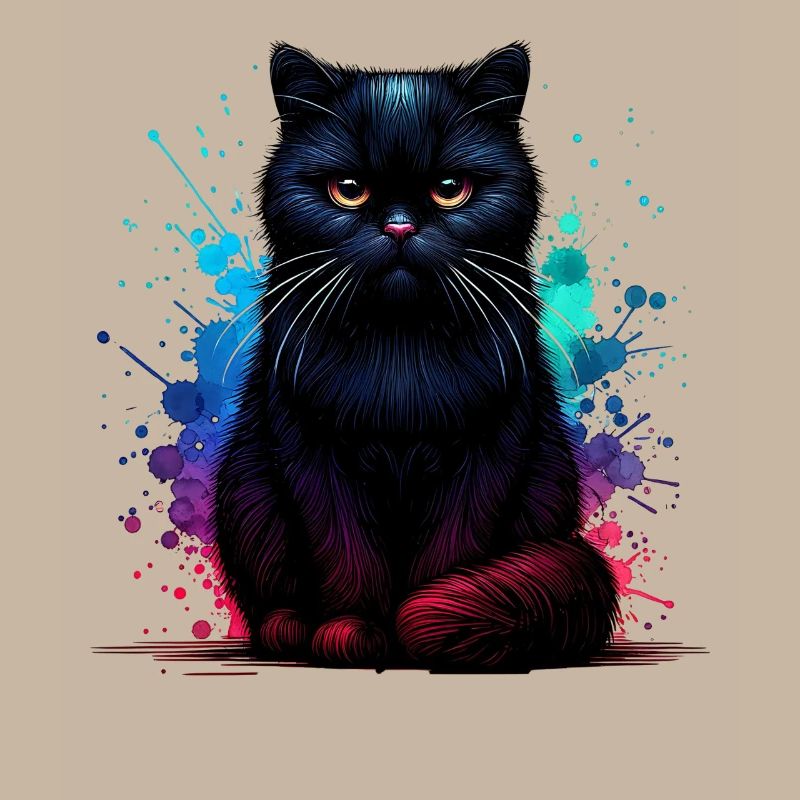 Schwarze Katze Geschenk