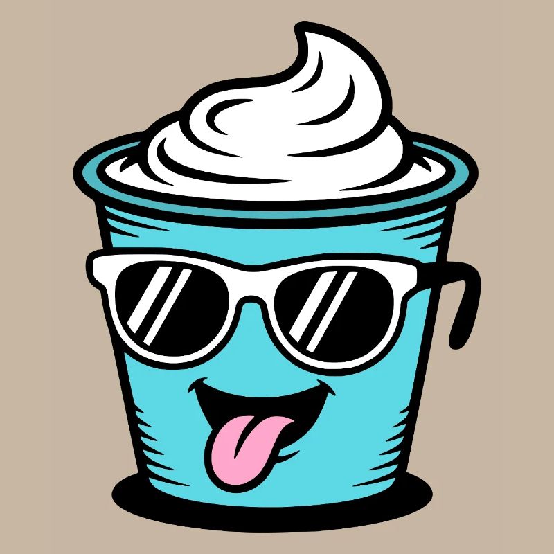 Becher Crème Frech Joghurt Rahm Sahne Eis Pudding