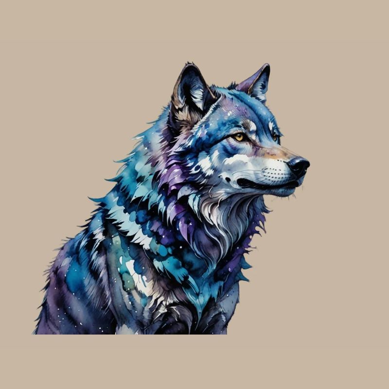 Watercolor Wolf