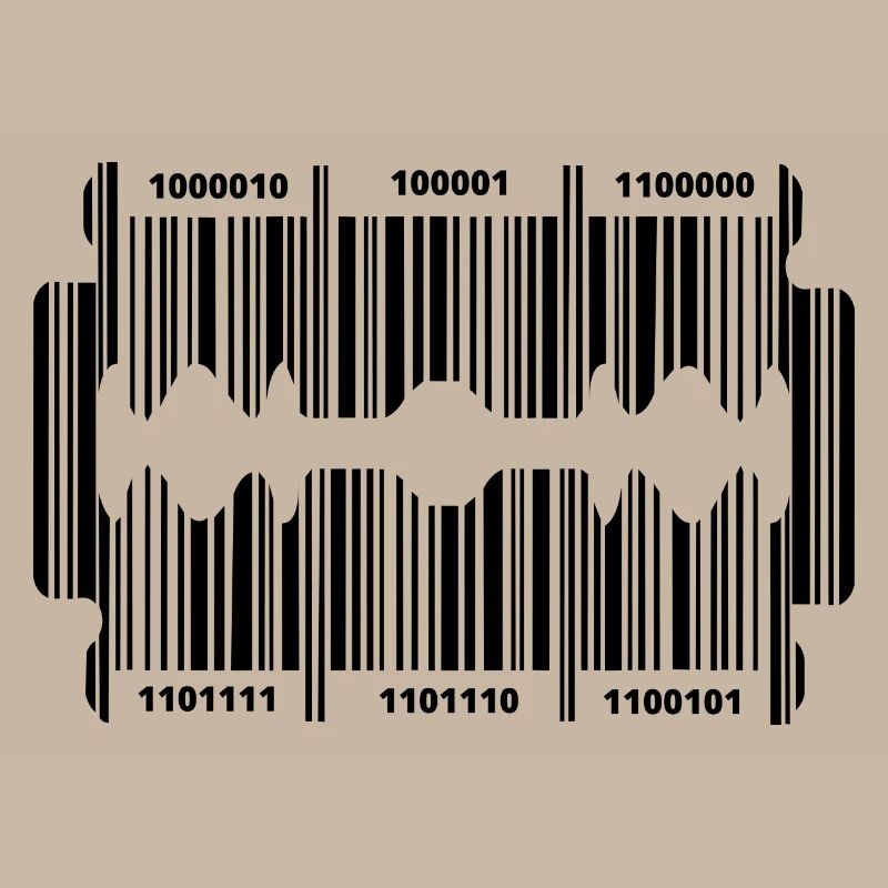 Razor blade with secret code