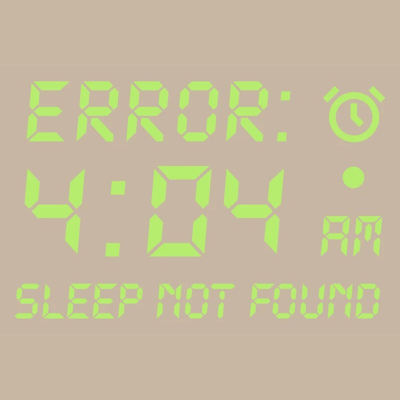 Error 404, sleep not found funny programmer gamer