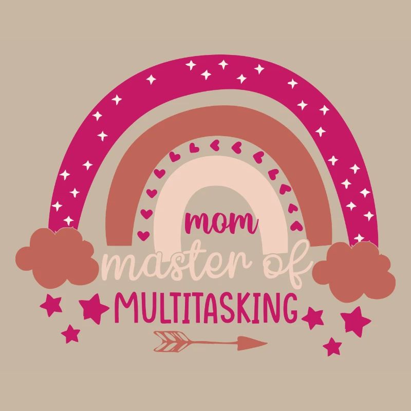 Mom Queen of Rainbow Multitasking