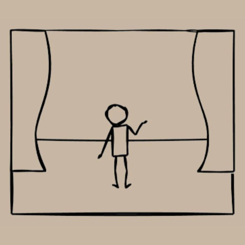 Stage Performance Stick Figure