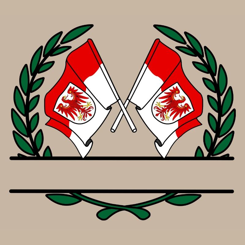Drapeaux Couronne de laurier de Brandebourg
