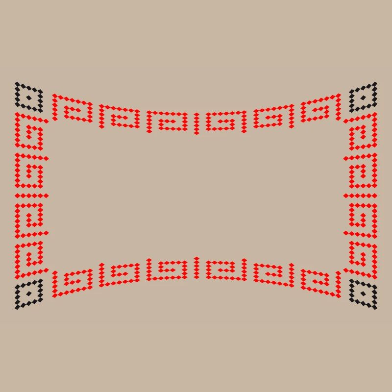 Frame pattern red
