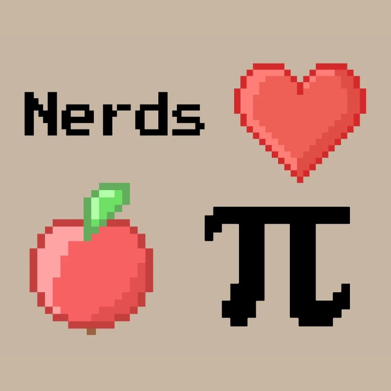 Les nerds adorent Apple Pi Pi Dictons Math S Pixel