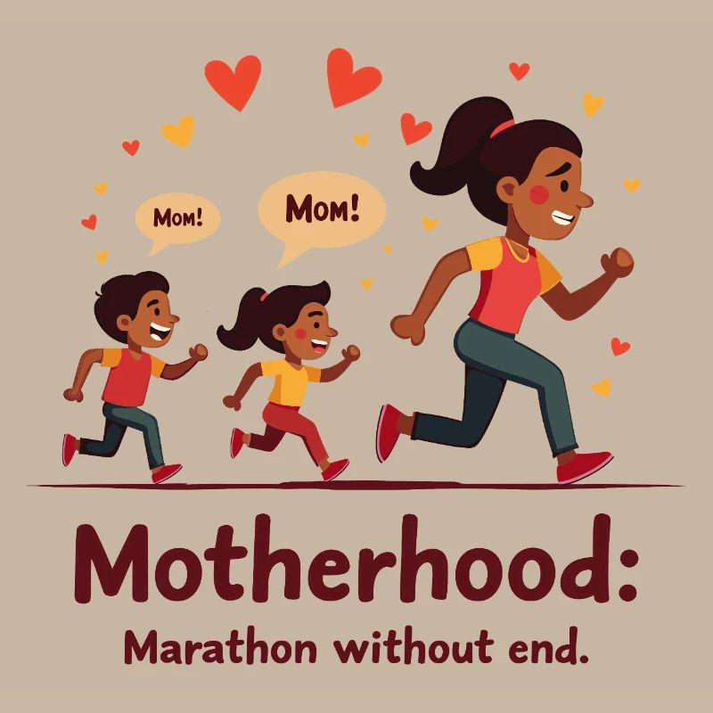 Être mère : un marathon sans fin.