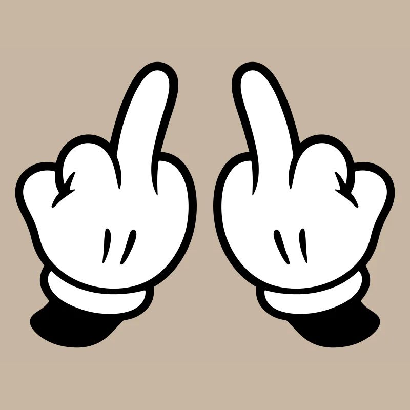 Mittelfinger Hand Frech