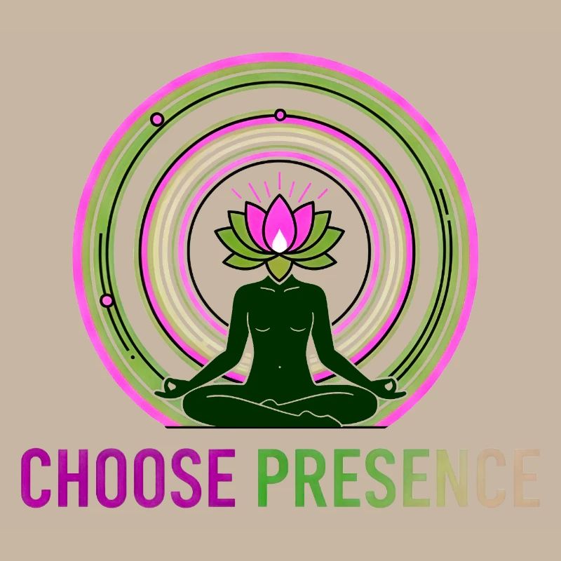 Wähle Präsenz – Yoga Meditation Lotus