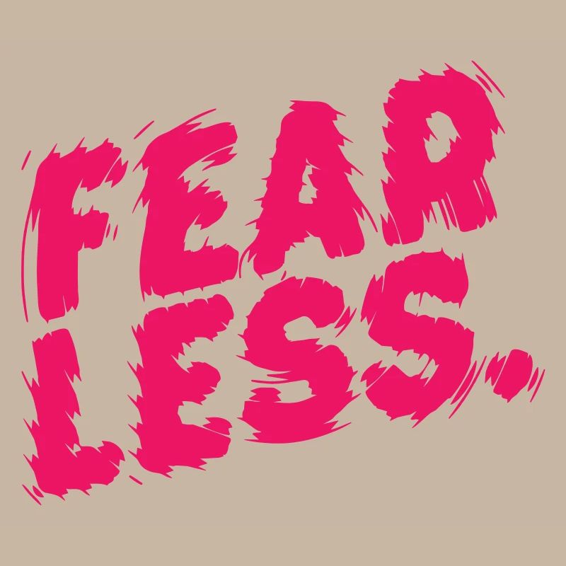 Fearless Pink Brush Letters