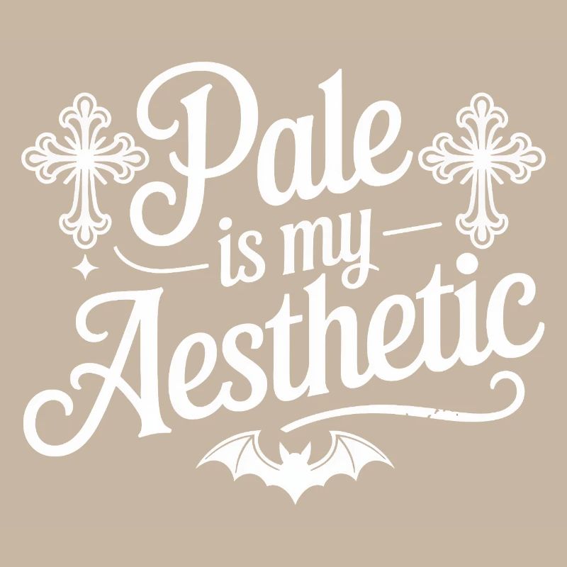 Pale Aesthetic Bat Typography