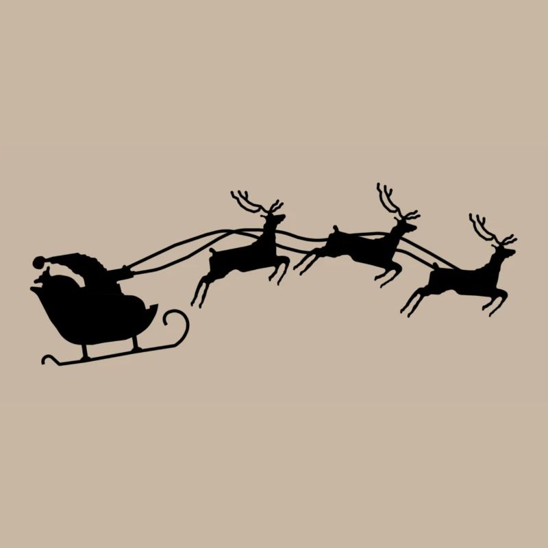 Weihnachtsmann mit Schlitten