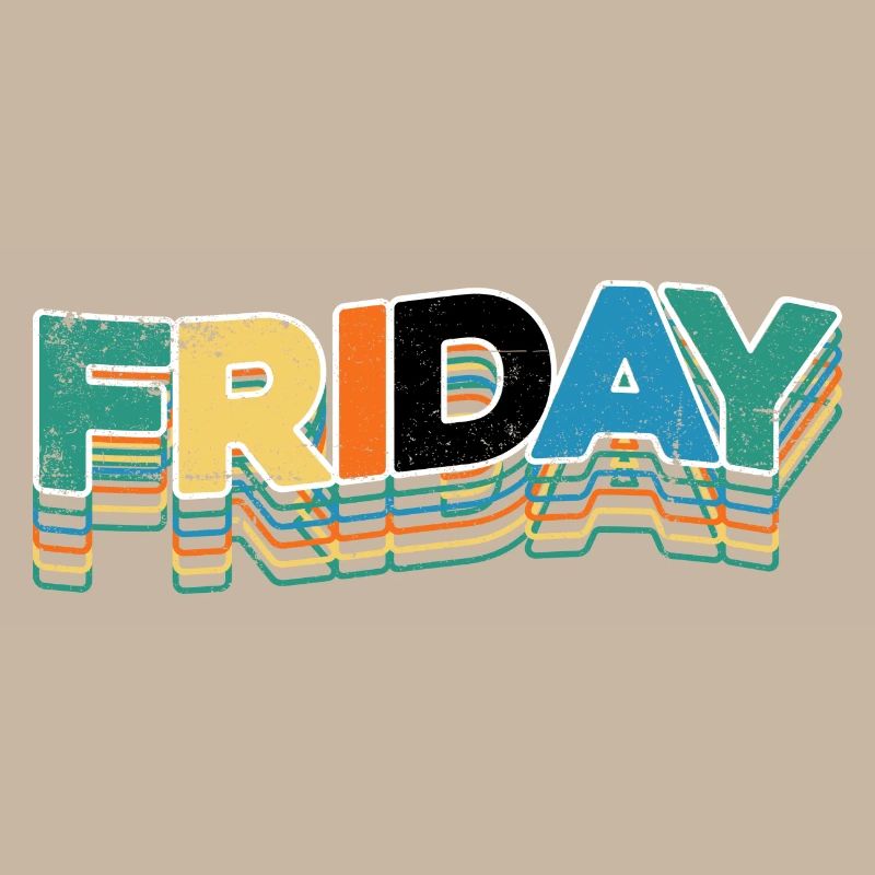 Friday Retro Stack Letters