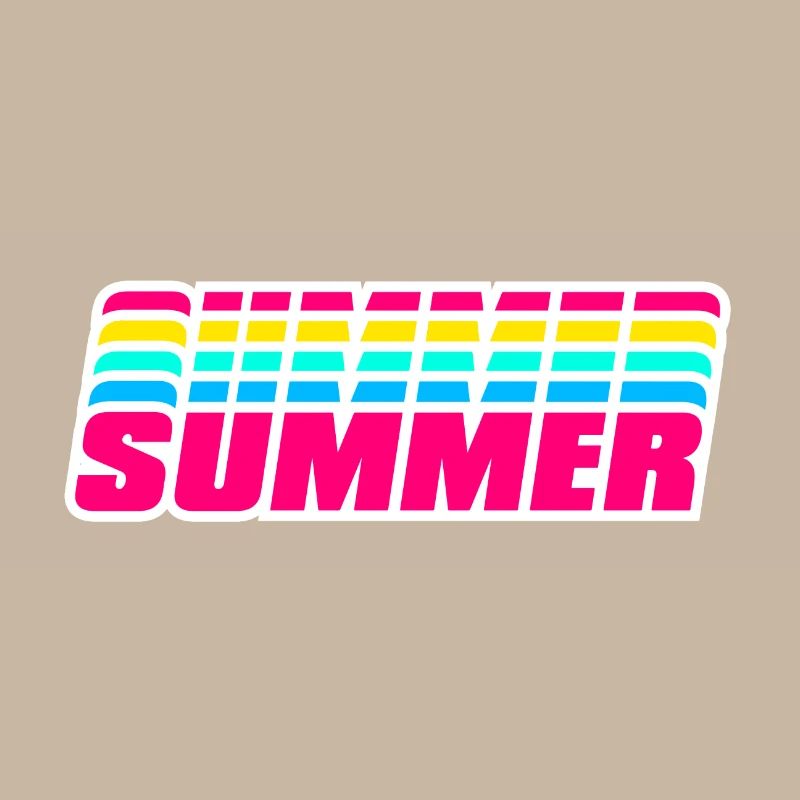 Retro Summer | 80s Style Rainbow 