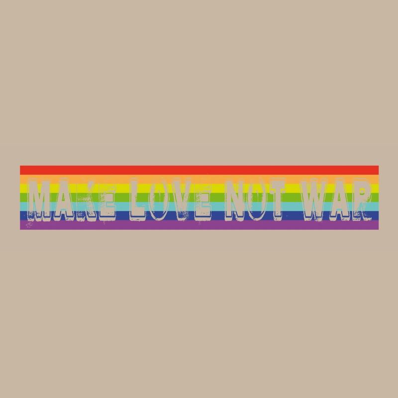 make love not war | rainbow