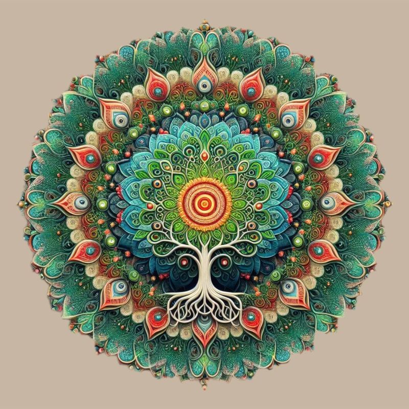 Mandala Arbre de Vie Coloré
