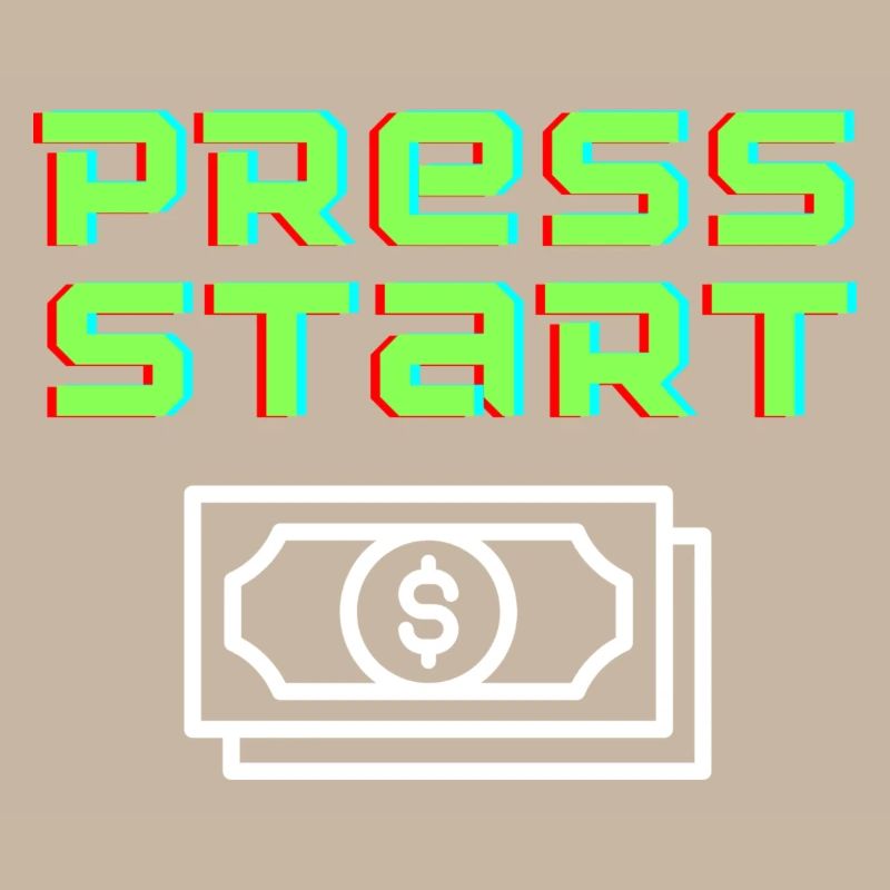 Press Start Retro Arcade Geldschein