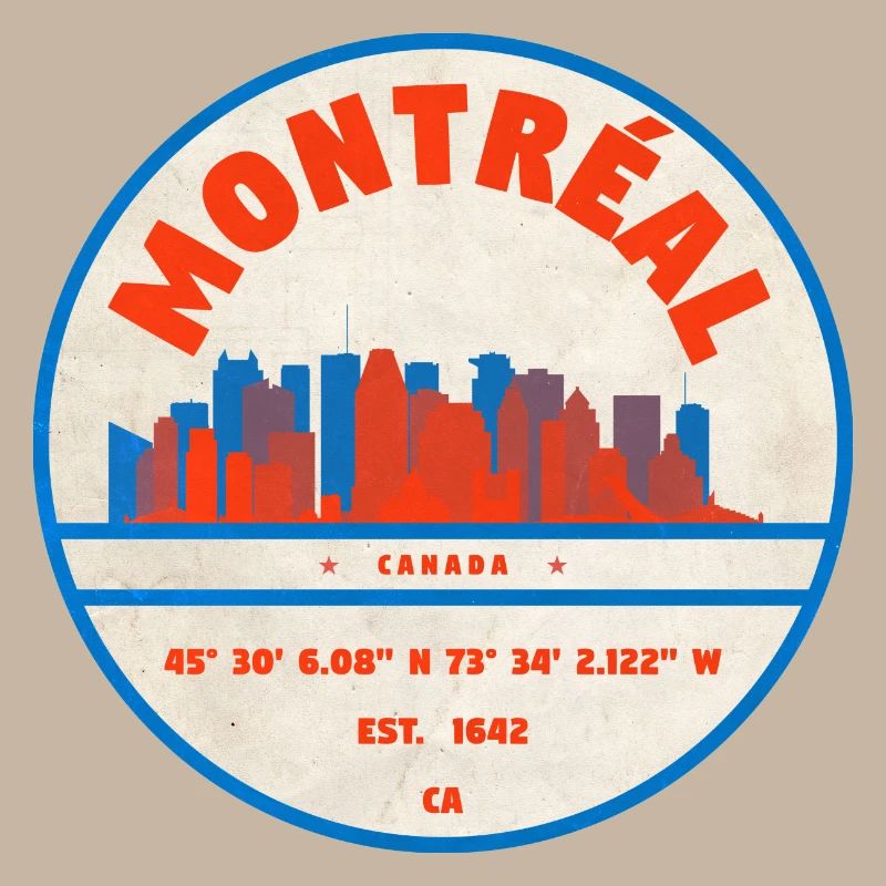 Conception de l’emblème de la skyline du Canada à Montréal