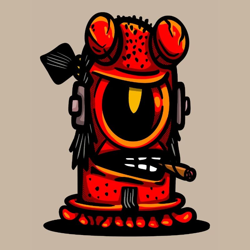 Red Devil Cigar Caricature