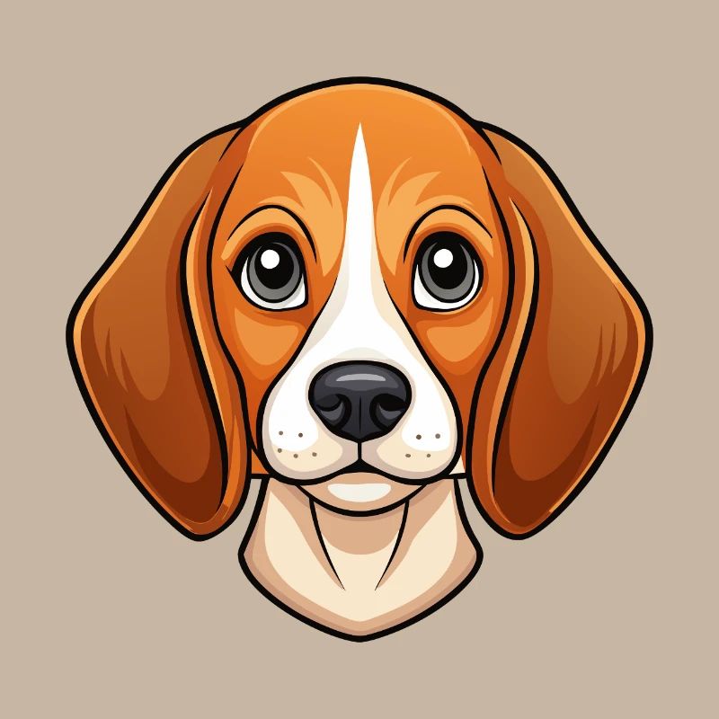 Visage de beagle