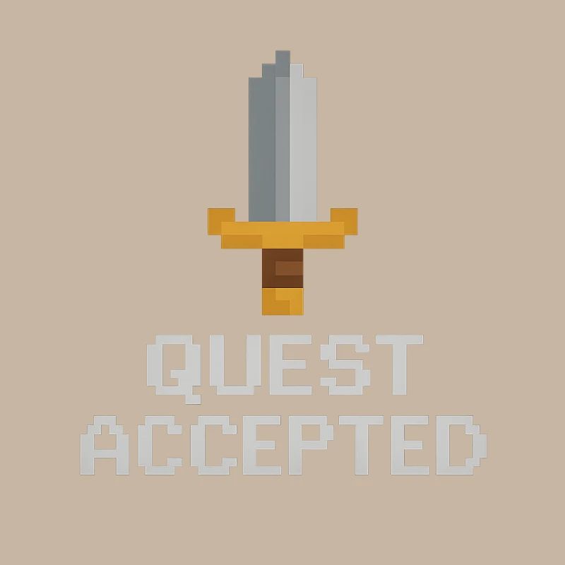 Quest Accepted Pixel Sword
