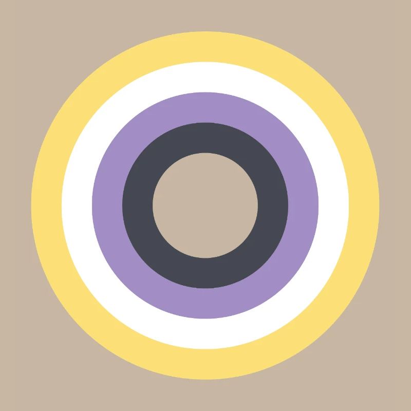 Concentric Ring Palette LGBTQ Non Binary