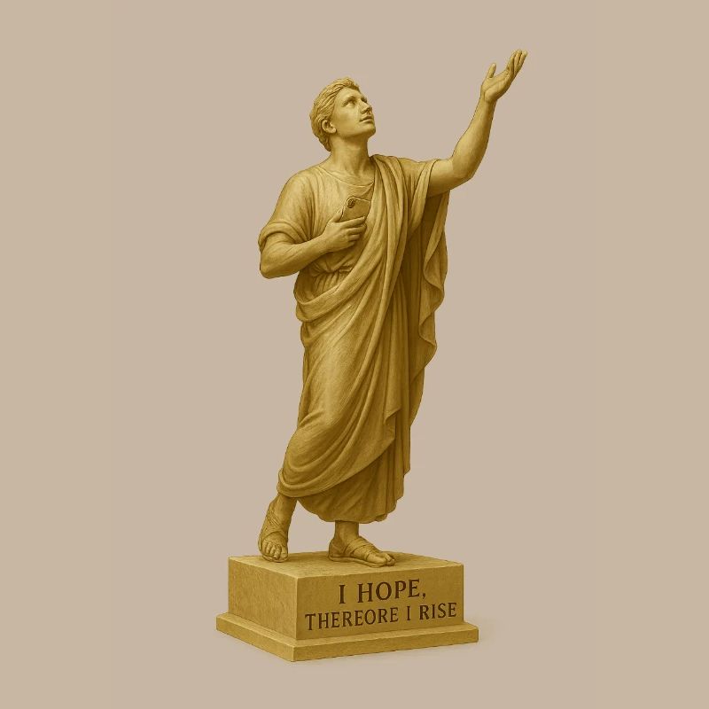 Statue d’art de l’espoir céleste