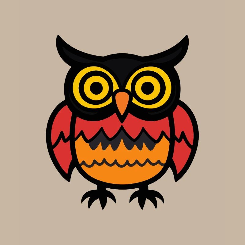 Eule Halloween Comic Lustig