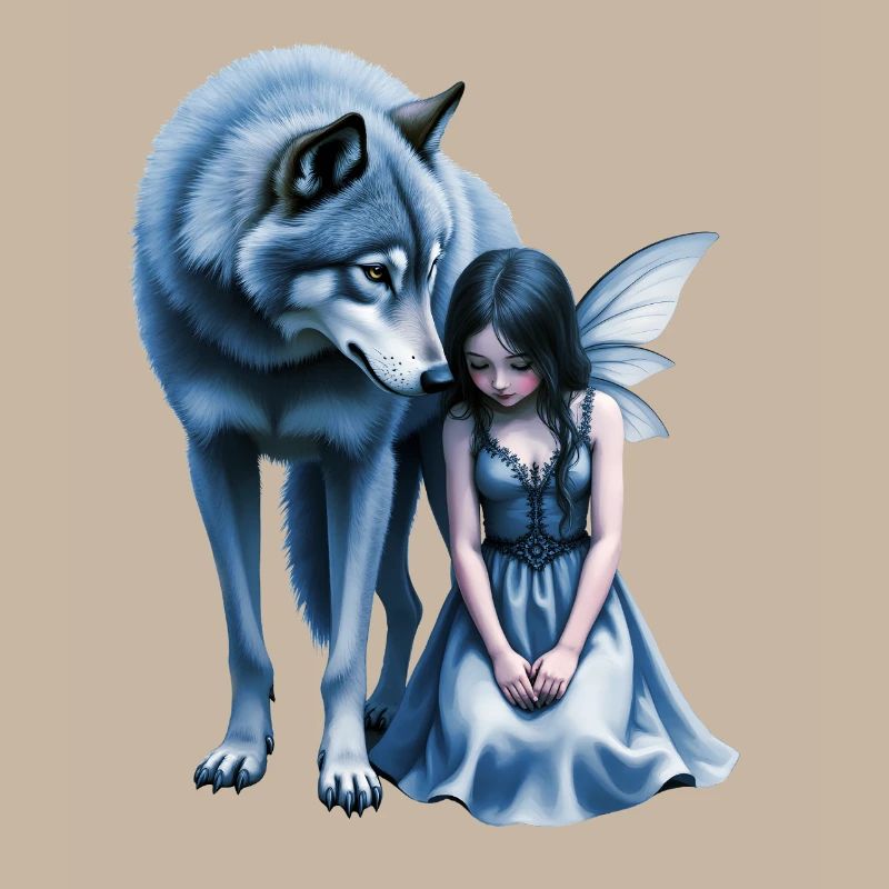 Loup Bleu et Fée de la Nuit