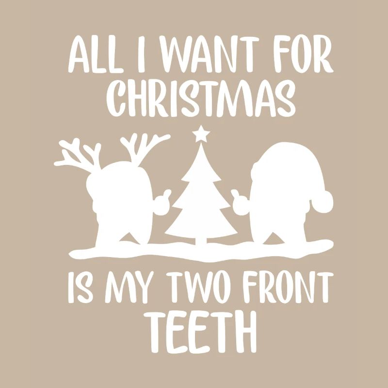 Two Front Teeth Christmas Tee