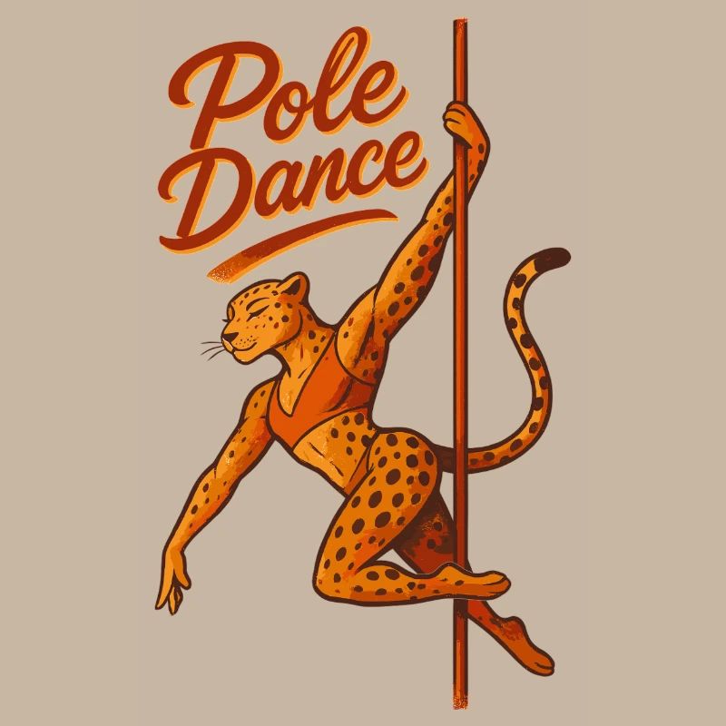 Pole dance Léopard Pole Dancer Cadeau