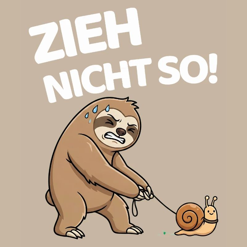 Don't pull so sloth with snail